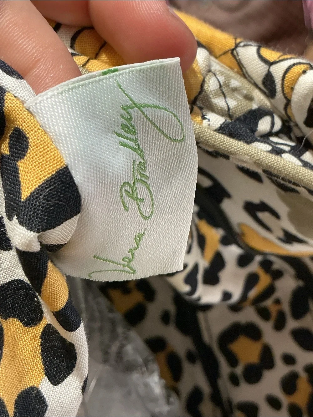 Vera Bradley Yellow Floral Print Shoulder Tote Bag